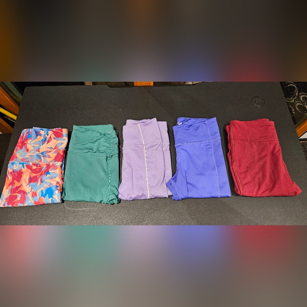 Bundle Of 9 - Colorful Women's Leggings